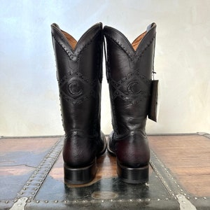Cuadra Flame Brandy Ostrich Boots R-Toe