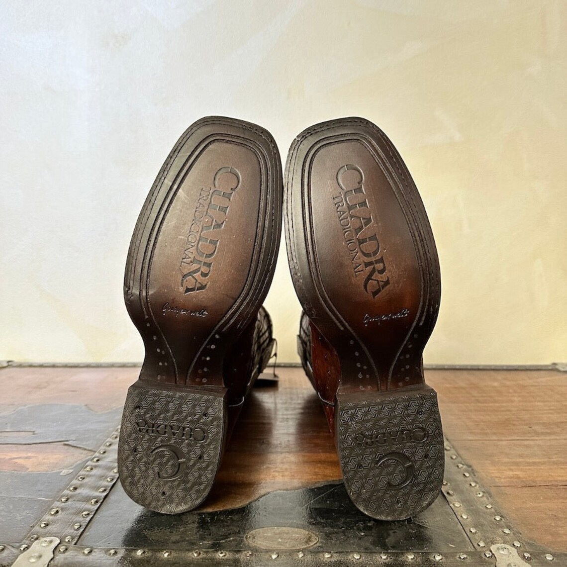 Cuadra Moroni Castaño Square Toe Ostrich Boots main image 1
