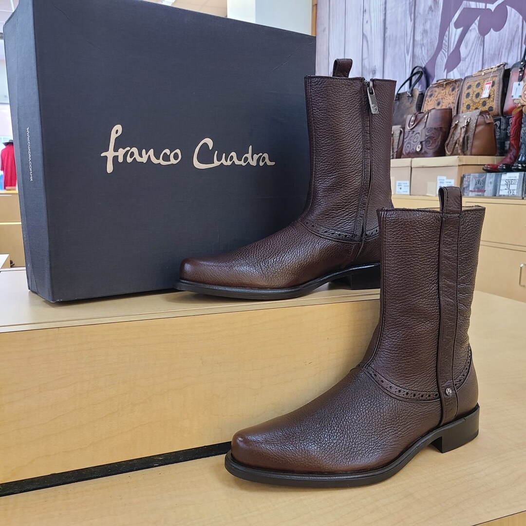 Franco Cuadra Mens Deer Skin Brown Boot 801VNVN - Etsy display picture 3