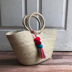 Bolso de mano y borla Palmera