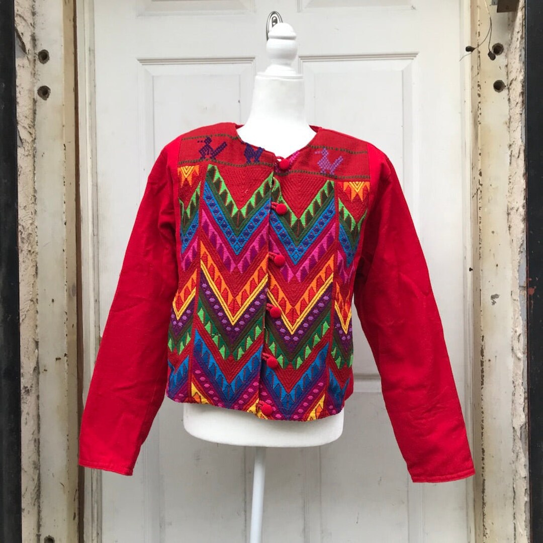 Artisan Embroidered Jacket ( XL ) - Etsy