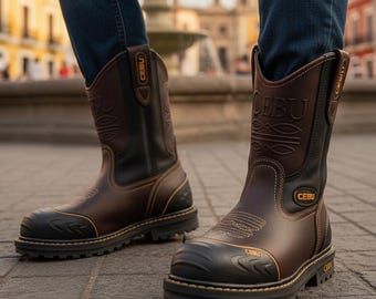Cebu Mens Steel Toe Work Boots ATK FARMER STL