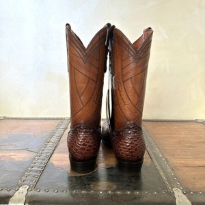 Cuadra Mens Hand-Painted Traditional Exotic Leather Boots 1J2KA1