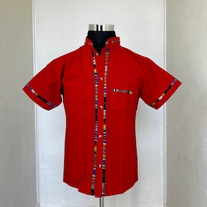Chiapas Serape Sinaasappel Guayabera