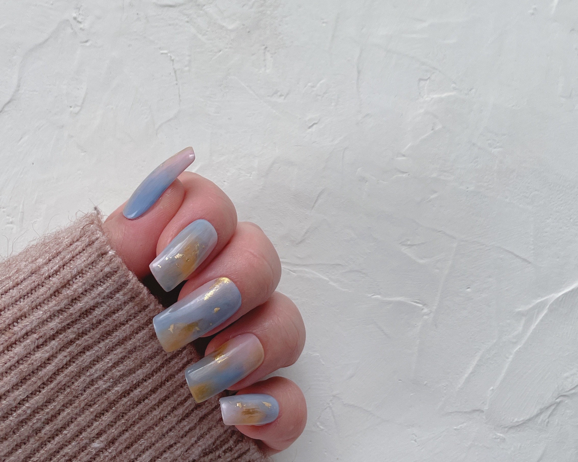 Hand Painted Press on Nails - Etsy