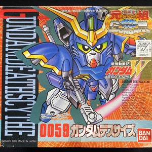 Vintage 1995 Bandai Gundam Wing W 0059 Ganso SD Gundam DeathScythe Model Kit Figure Japan Rare MIB