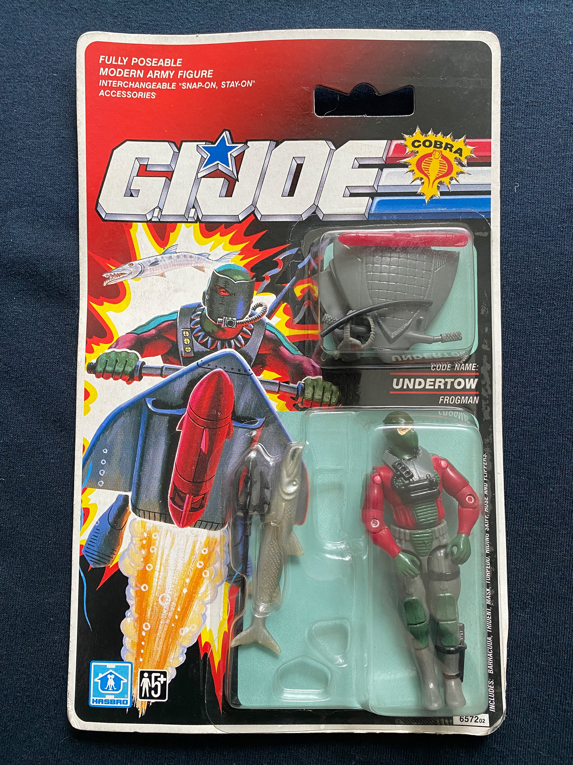 Vintage 1991 GI Joe A Real American Hero Destro Undertow Frogman