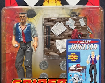 Vintage 1999 Toybiz Comics Spider Man Spider Power J.jonah Jameson