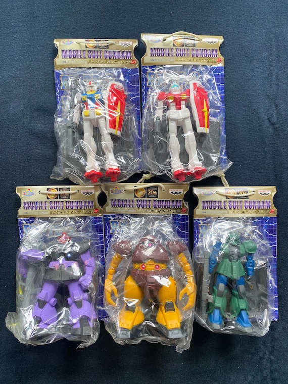 Vintage 1999 Banpresto Super Robot Mobile Suit Gundam Part 5 Set 5
