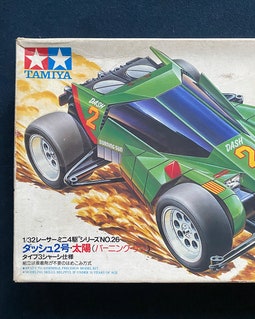 Vintage 1990 Tamiya Mini 4WD 4x4 1/32 Dash 2 Burning Sun N0.26