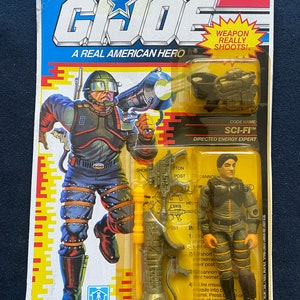 Vintage 1990 GI Joe A Real American Hero SCI-FI Directed Energy Expert Action Figure Rare