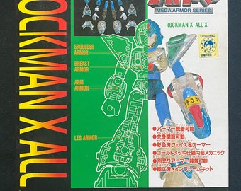 Vintage 1996 Bandai Mega Armor Series Crystal Rockman X All X Megaman Mega Man Model Kit Figure Japan Rare