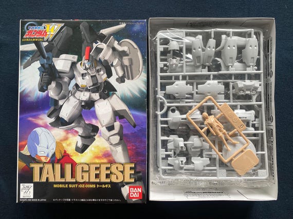 Vintage 2000 Bandai Gundam W Wing Gundam MS Mobile Suit WF06 OZ