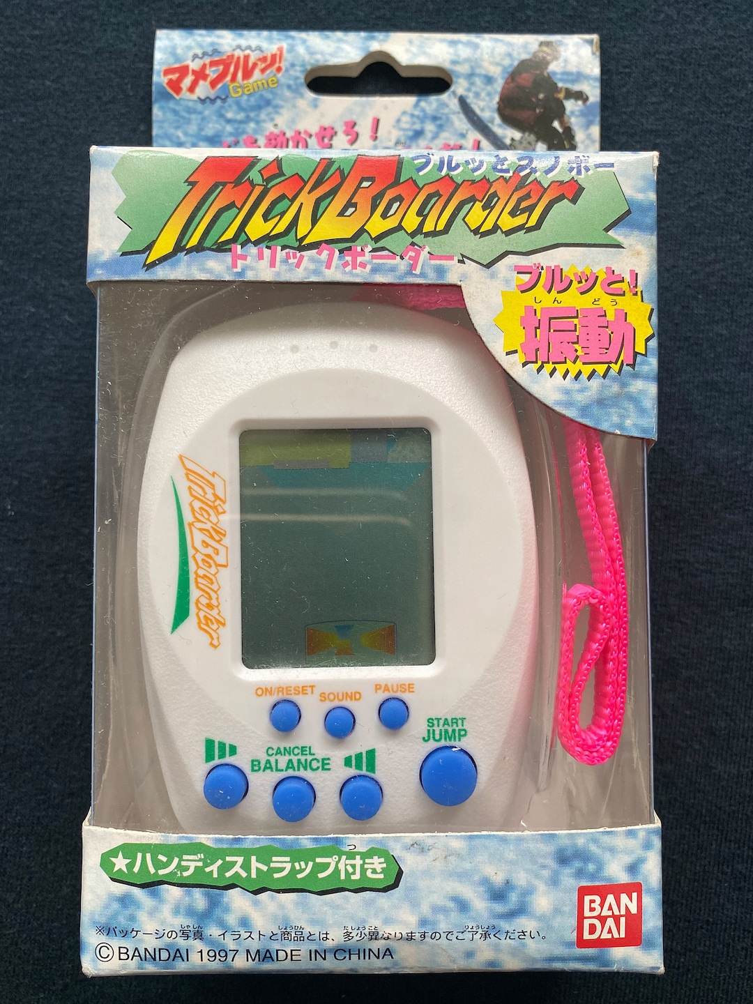 Vintage 1997 Bandai Trick Boarder Snowboard Electronic Handheld