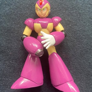 Vintage 1994 Capcom Bandai Rockman Megaman Mega Man X Purple Gashapon Action Figure Japan Rare
