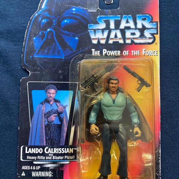 Vintage 1995 Kenner Star Wars The Power of the Force Lando Calrissian 3.75" Figure Starwars MIB
