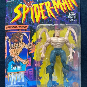 Vintage 1994 ToyBiz Comics Spiderman Spider Man Smythe Action Figure Rare
