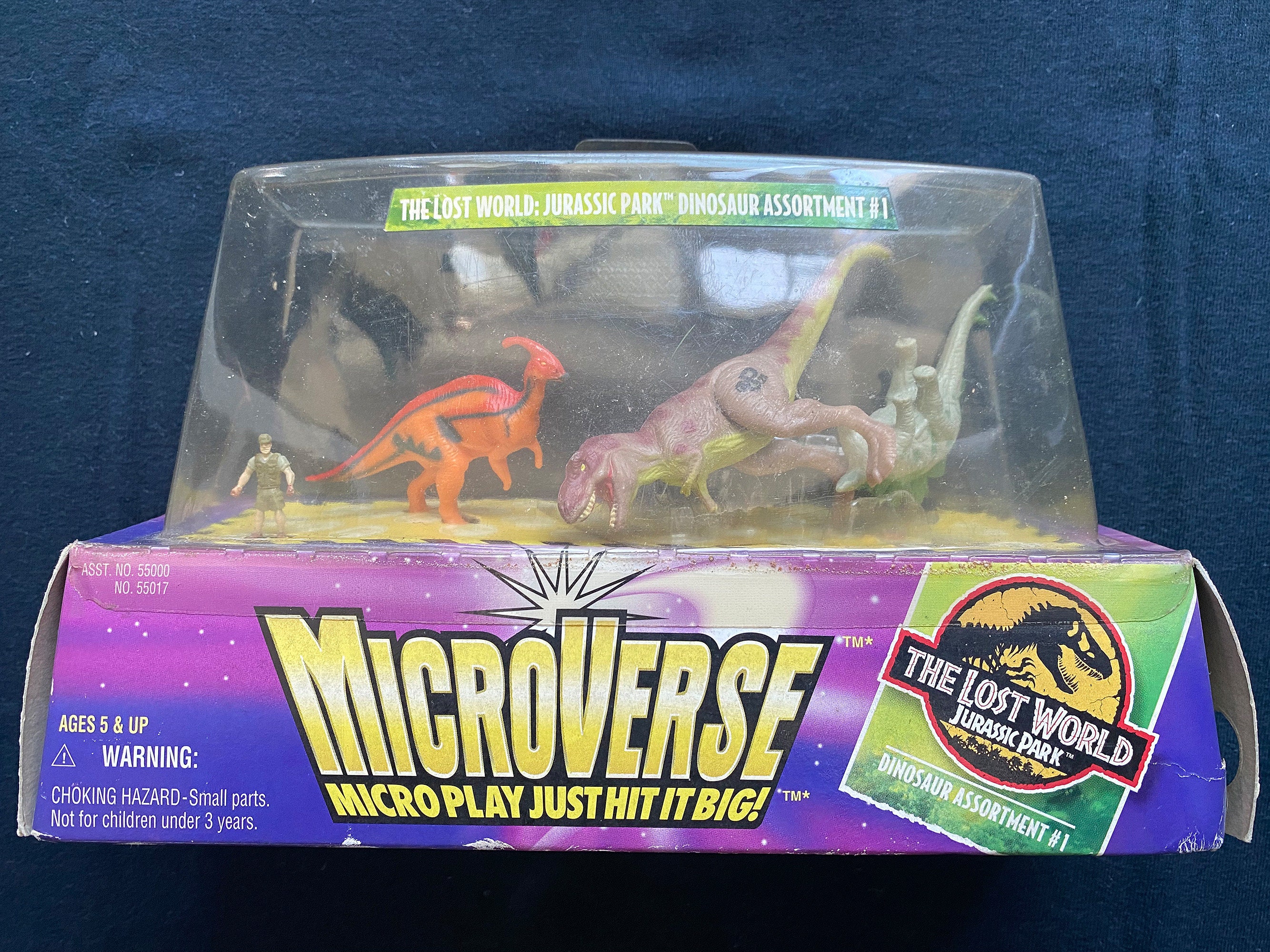 Millésime 1996 MicroVerse Jurassic Park The Lost World Dinosaur Assortiment  Micro Mini Figure Tyrannosaurus Rex Stegosaurus -  France