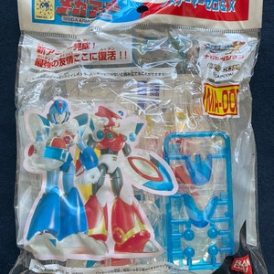 Vintage 1996 Bandai Capcom Mega Armor Series Megaman Mega Man Rockman X X3 Crystal & Zero Armor Model Kit Japan Rare