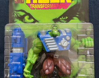 Vintage 1997 Toybiz Comics the Incredible Hulk Transformations Smart Hulk Action Figure Rare Etsy