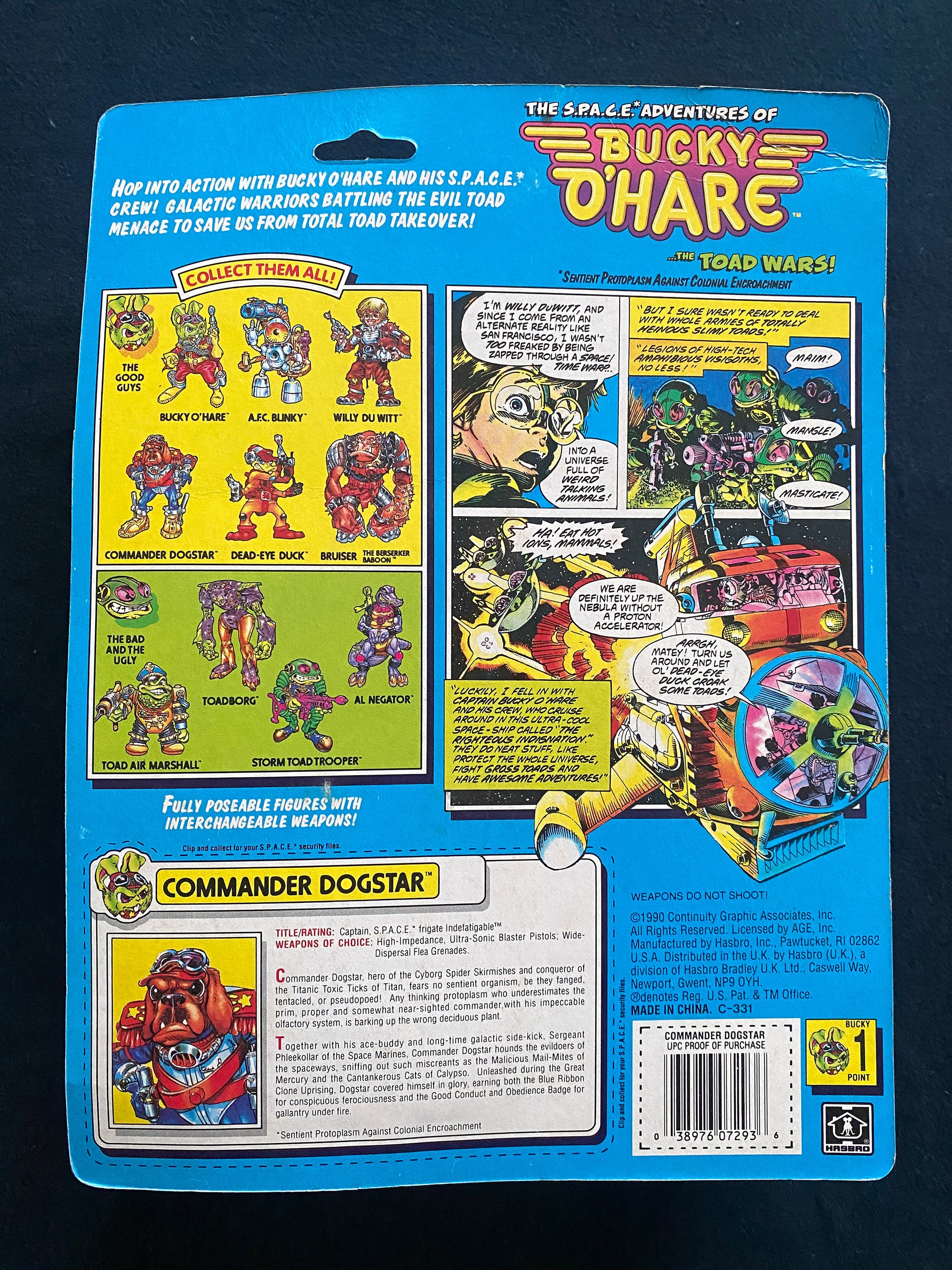 Bucky O'Hare - Hasbro - Commander Dogstar / Astrocan (Blister Espagne