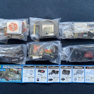 Vintage 2004 Yujin Sega History Collection Mega Drive Set 6 Mini Gashapon Saturn Mark III Master System Saturn Dreamcast