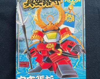 Vintage 1990 Bandai Musha Macross SD BB Senshi VF-1A Ieyasu Valkyrie Figure Robotech Japan Rare