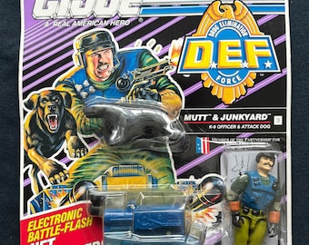 Figura de acción vintage de GI Joe DEF Mutt Junkyard de 1991