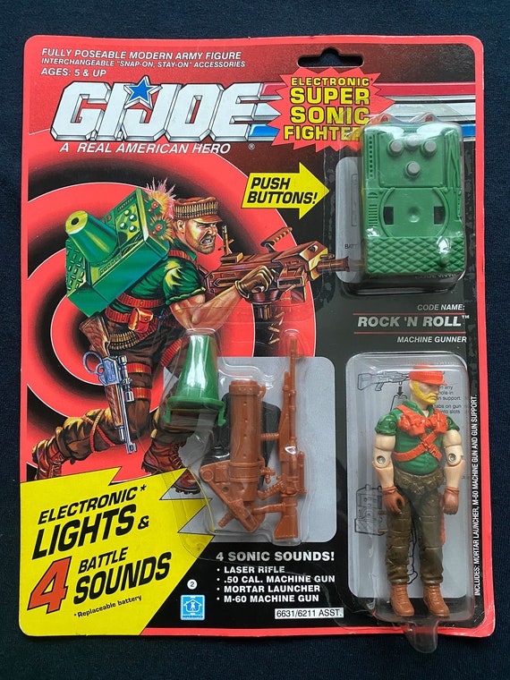 Vintage 1990 GI Joe A Real American Sonic Fighters Rock 'N Etsy