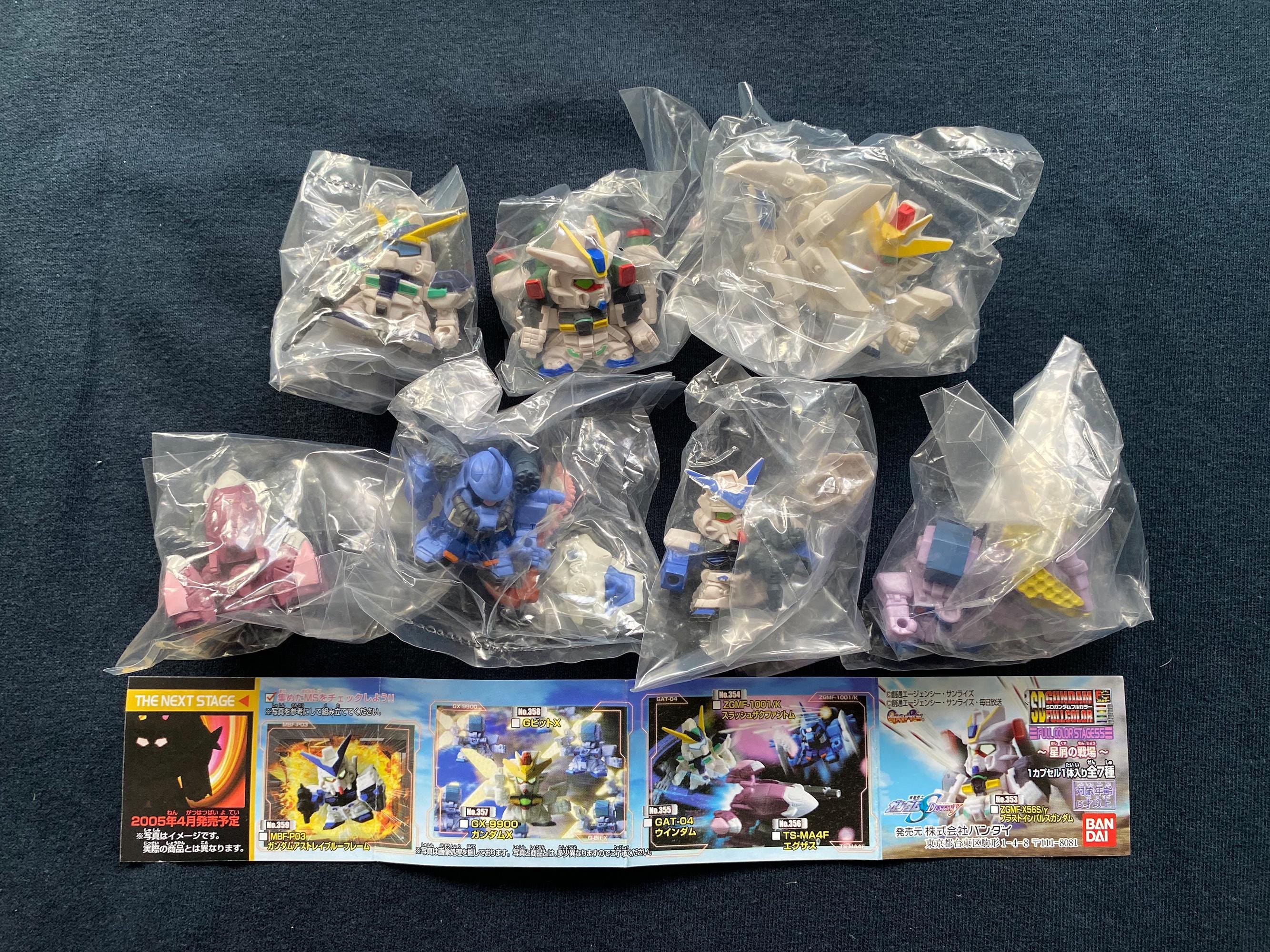 Vintage 2004 Bandai Mobile Suit SD Gundam Full Color Stage 55 Set
