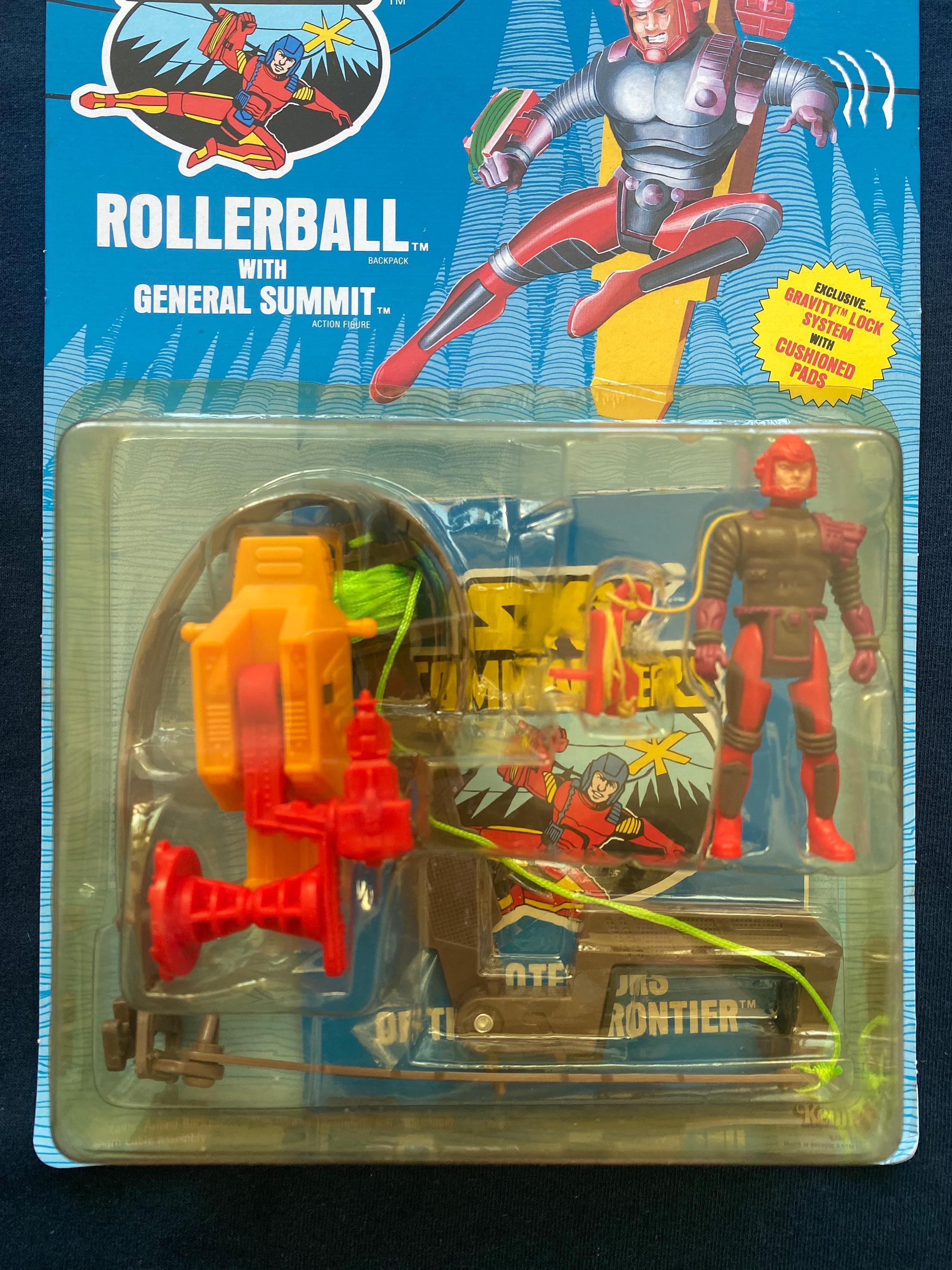 Vintage 1987 Kenner Sky Commanders Rollerball With General Summit
