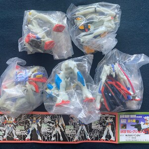 Vintage 1996 Bandai Mobile Suit Gundam MS Selection Part 2 Set 5 Gashapon Figure RX-78-2 Z V V2 God Gundam Japan