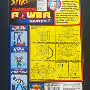 Vintage 1999 ToyBiz Comics Spider Man Spider Power J.Jonah Jameson Spiderman Action Figure Rare image 3