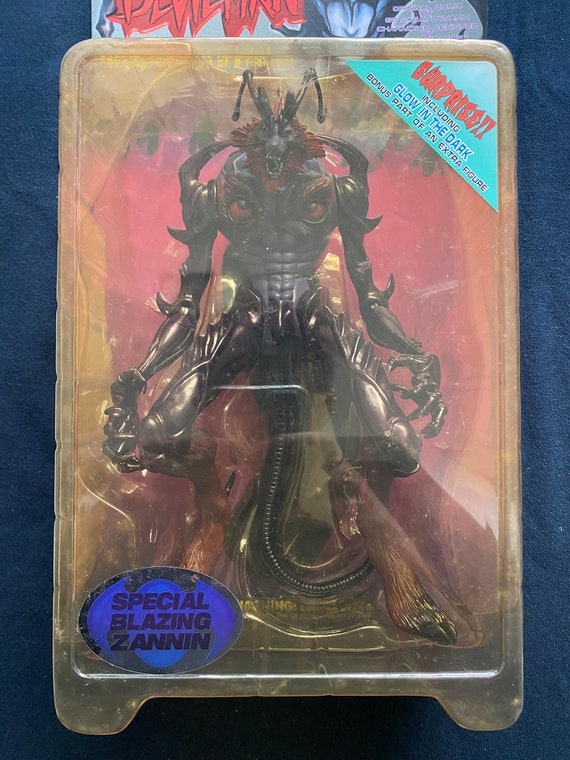 ZANNIN DEVILMAN アクションフィギュア Vintage 1999 Devilman Zannin Action Figure: Glow in the Dark, MIB