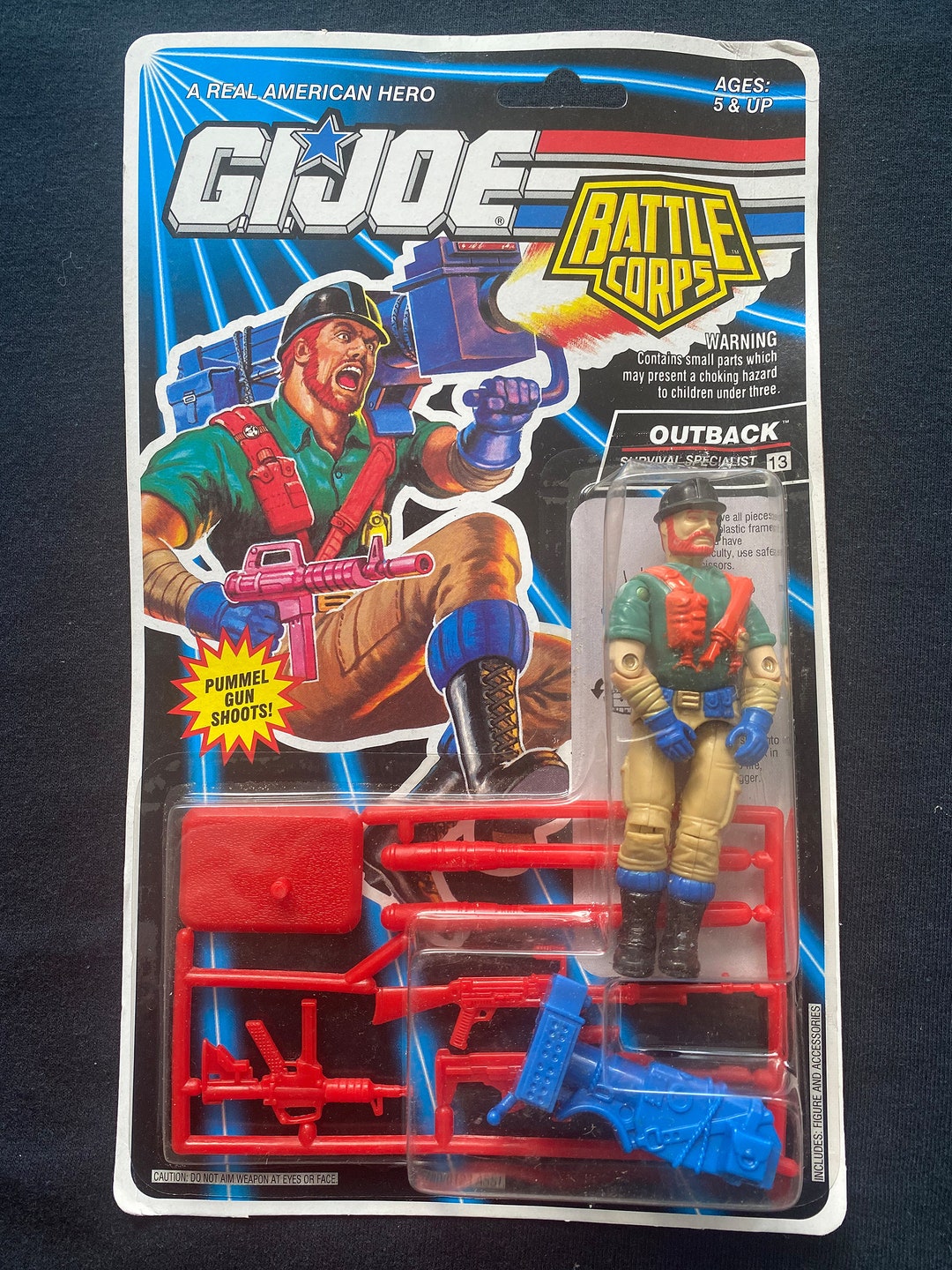 Vintage 1992 GI Joe A Real American Hero Battle Corps Outback