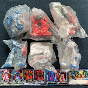 Vintage 1999 Bandai Mobile Suit Gundam HG MS Part 10 RX-78-2 NT1 Set 6 Gashapon Figure