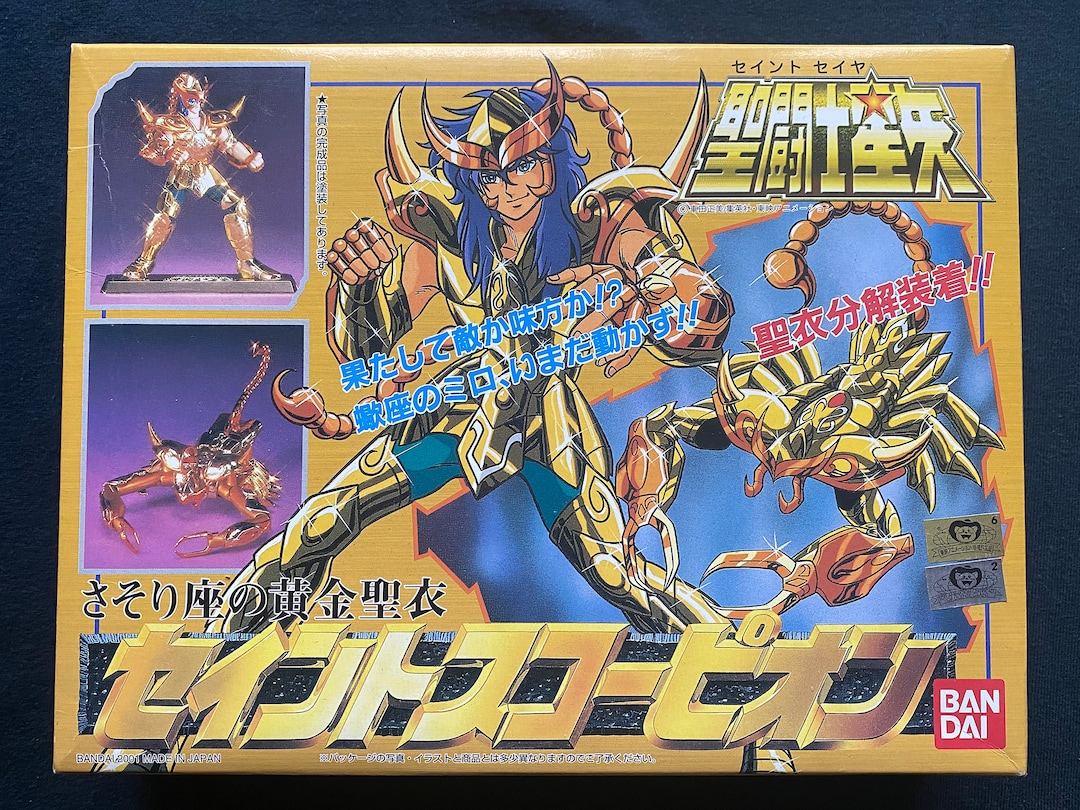 Vintage 2001 Bandai Saint Seiya Myth Gold Cloth Scorpio Milo Model