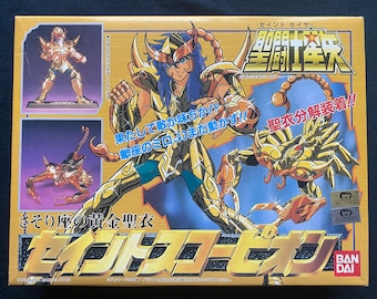 Vintage 2001 Bandai Saint Seiya Myth Gold Cloth Scorpio Milo Model Kit Pose Figure