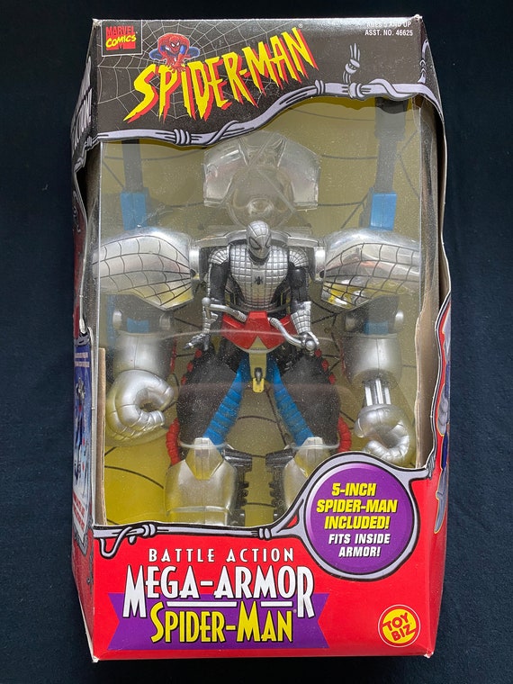 Vintage 1999 Toybiz Comics Spiderman Battle Action Mega