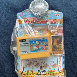 Jahrgang 2004 Banpresto Nintendo Super Mario Bro Mini Kassette Figur Strap Schlüsselbund C Version Japan Rare Famicom SF N64