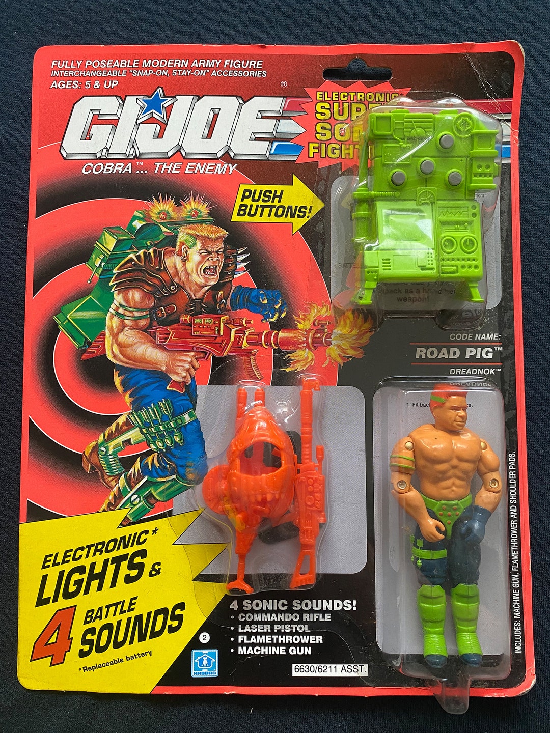 Vintage 1990 GI Joe A Real American Sonic Fighters Road Pig