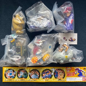 Vintage 2000 Bandai HG Wacky Races Set 6 Gashapon-figuur Hanna Barbera Dastardly Muttley