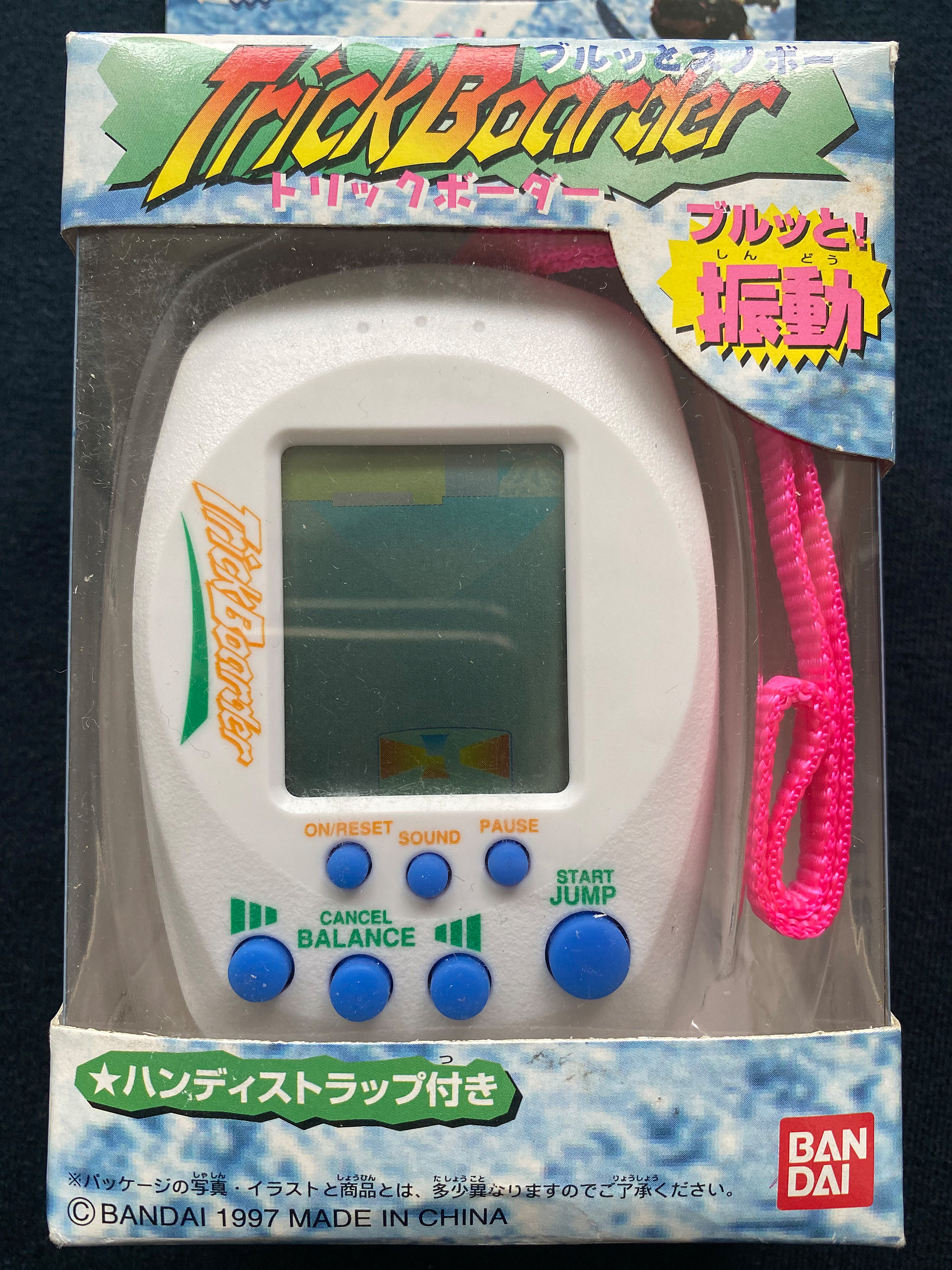 Vintage 1997 Bandai Trick Boarder Snowboard Electronic Handheld