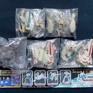 Vintage 1999 Bandai HG Macross Robotech Mission Część 1 Zestaw 5 Gashapon Figure VF-1J Valkyrie Japonia