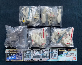 Vintage 1999 Bandai HG Macross Robotech Mission Part 1 Set 5 Gashapon Figure VF-1J Valkyrie Japan
