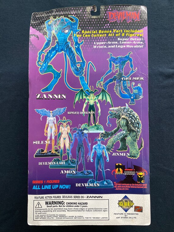 Vintage 1999 Devilman Zannin Action Figure: Glow in the Dark, MIB