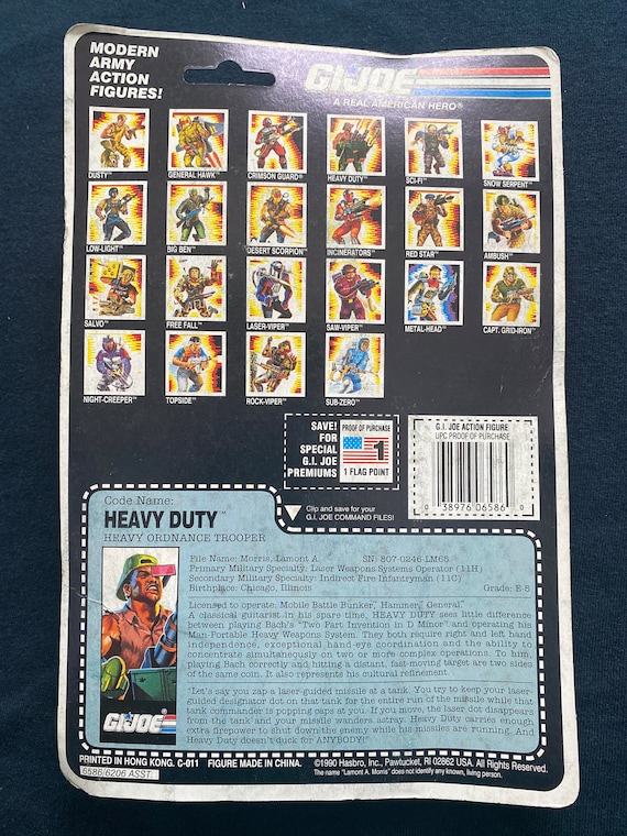 ヴィンテージ 1990 GIジョー リアルアメリカンヒーロー ヘビー