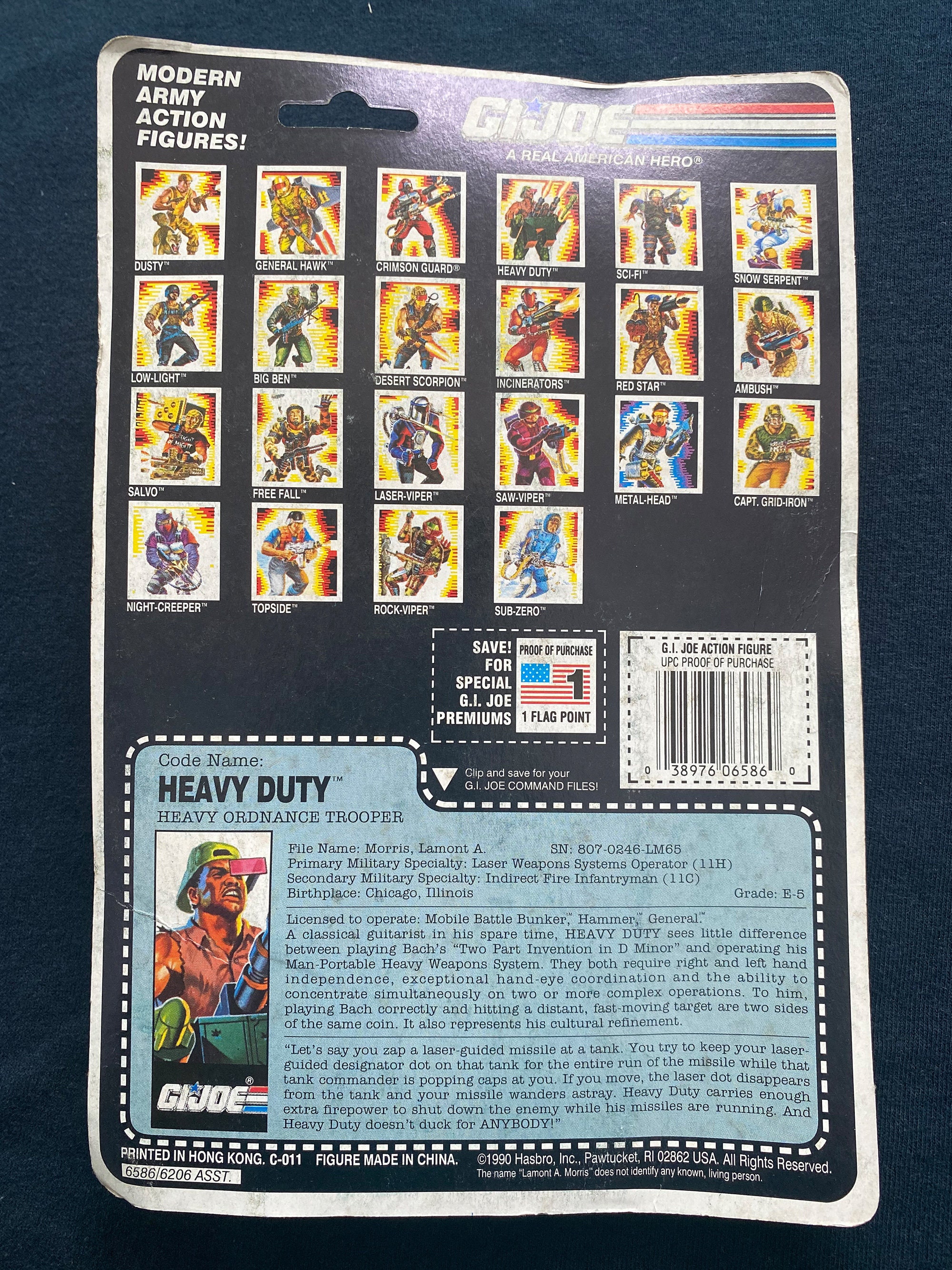 ヴィンテージ 1990 GIジョー リアルアメリカンヒーロー ヘビー