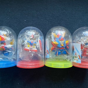 Vintage Banpresto Super Robot Wars SD Set4 Mini Gashapon Figure Gundam Reideen Ideon Japan