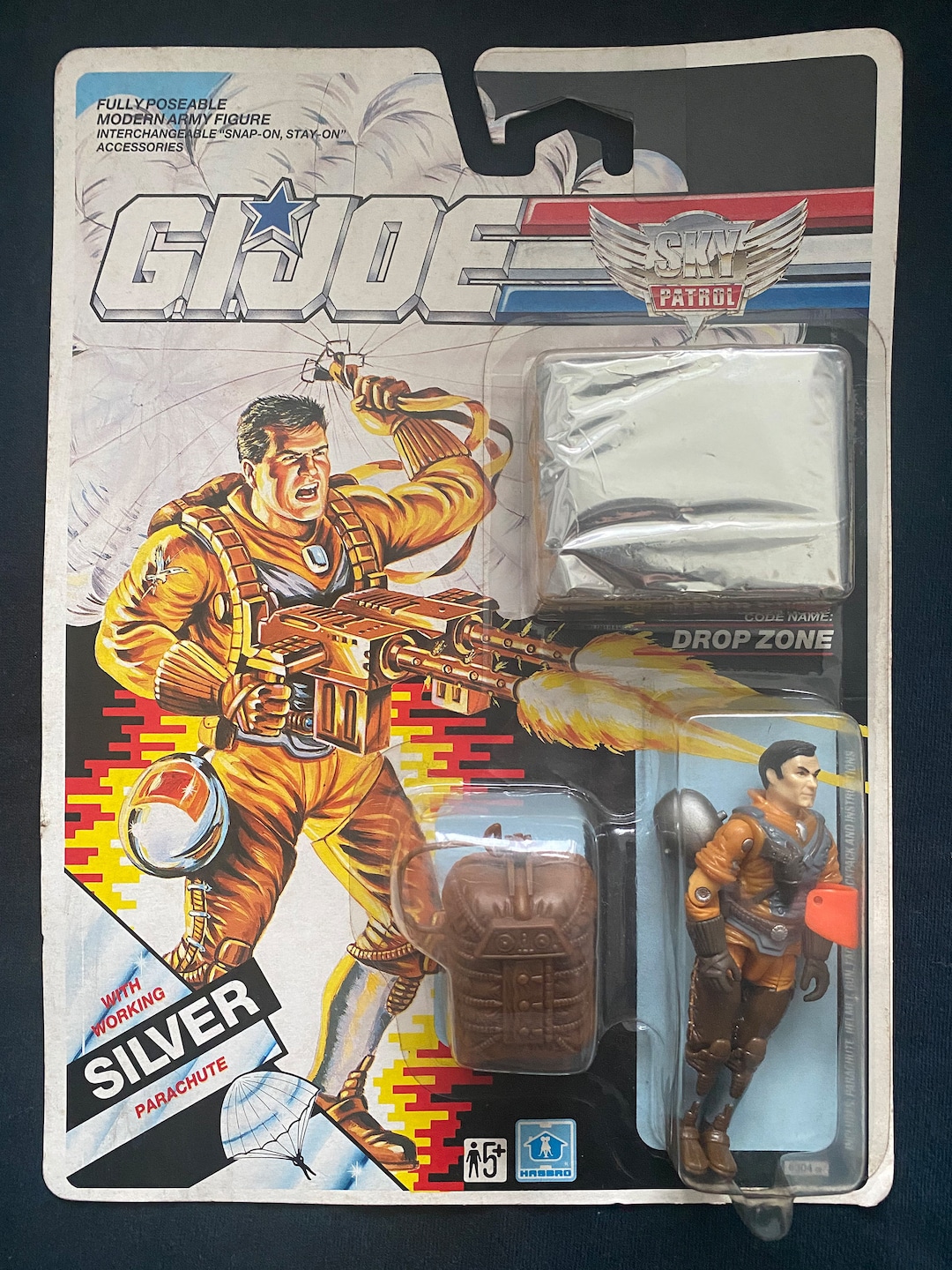 Vintage 1990 GI Joe A Real American Hero SKY Patrol Drop Vintage 1990 GI Joe A Real American Hero SKY Patrol Drop